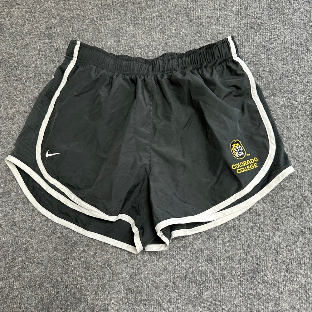 Nike Shorts Womens Size M Black Dri-Fit Colorado College Running Athletic Liner
